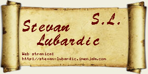 Stevan Lubardić vizit kartica